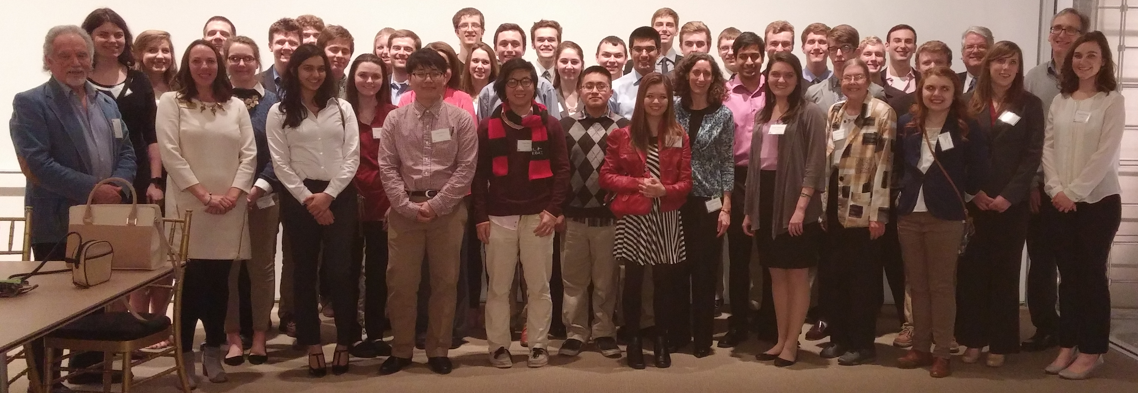 Group of students and alumni at an event in Chicago.