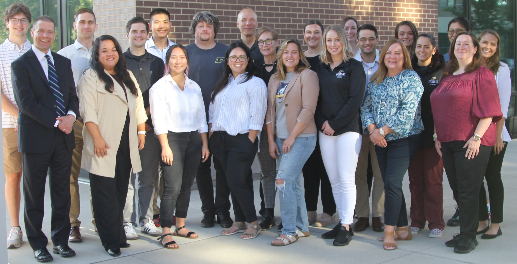 Group photo of The Data Mine staff.